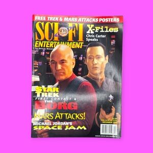 Vintage 1996 Sci-Fi Entertainment Magazine Star Trek & X-Files Issue